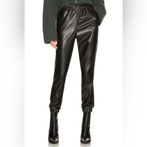Steve Madden Faux Leather Run the World Pant in Size M